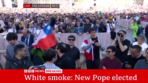 New pope elected as white smoke emerges from Sistine Chapel | BBC News