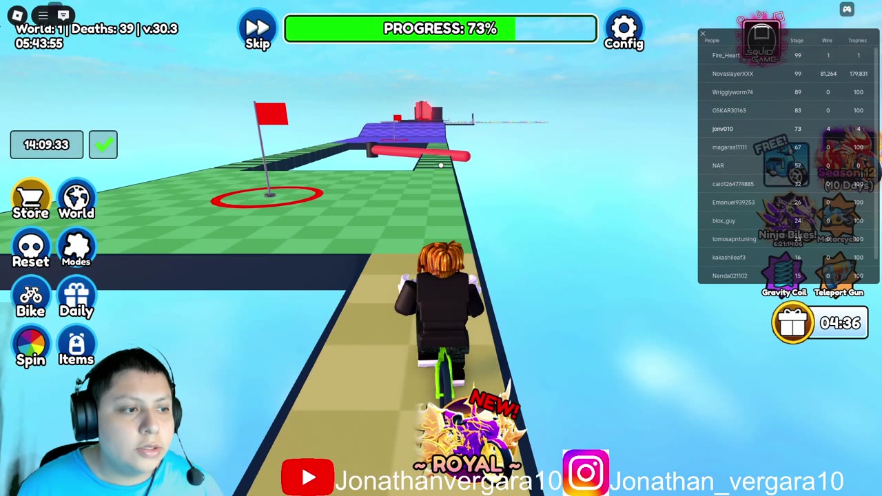 roblox obby bike gameplay commentary