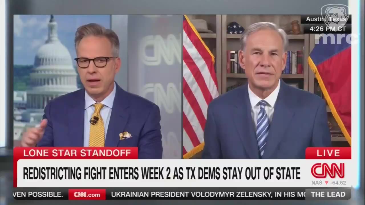 Jake Tapper's gotcha moment fails with Governor Greg Abbott