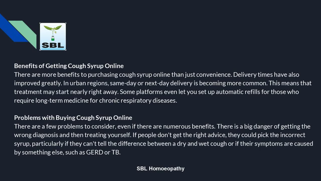 Buying Cough Syrup Online Is Becoming Increasingly Popular Since It's Easy