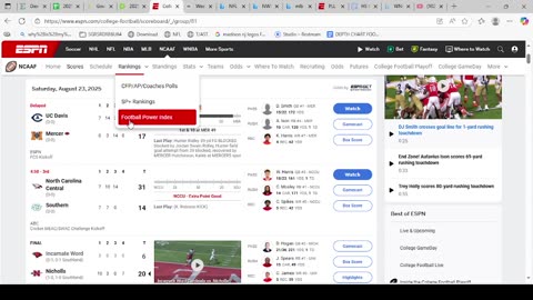 2025 WEEK 0 NCAAF LIVESTREAM