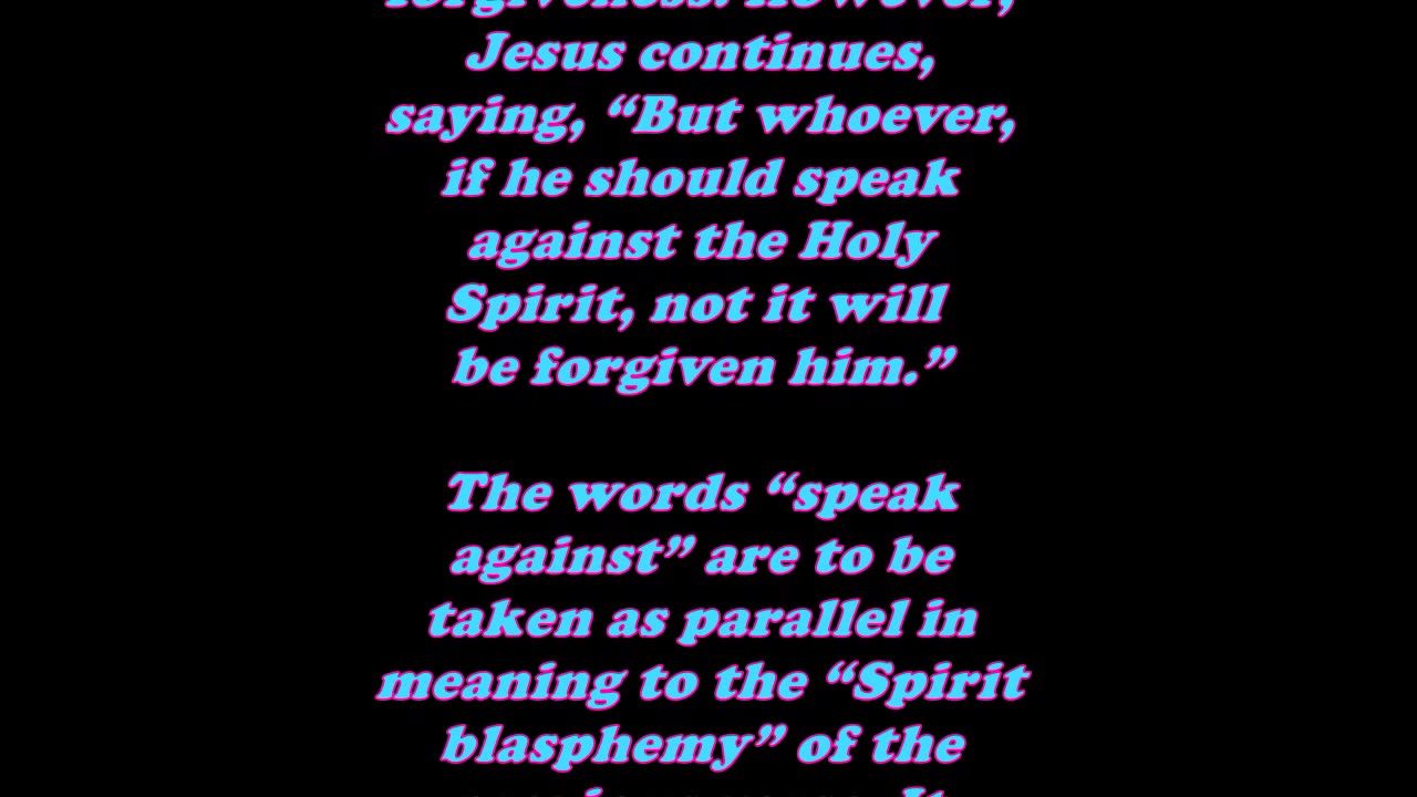 Matthew 12:32 - Daily Bible Verse Commentary