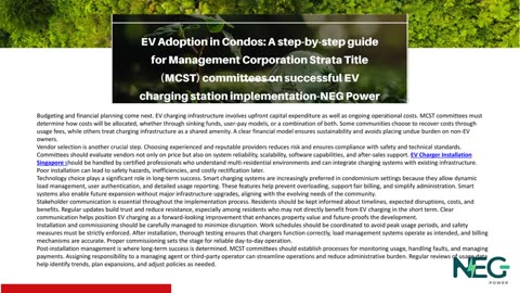 EV Adoption in Condos: A step-by-step guide for Management Corporation