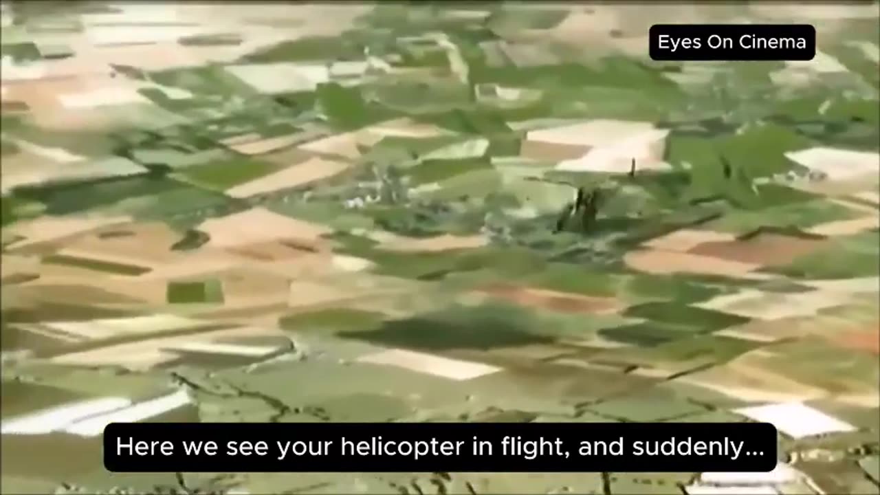 Un pilote d'hélicoptère français raconte qu'un énorme cylindre est passé à côté de lui