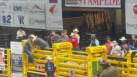 Idaho Bullfighter Gets Higher Score Than Bull Rider