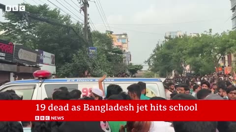 At least 19 dead after air force jet crashes into Bangladesh school ,,😭😭😭😭|