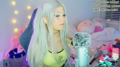 Doll ASMR - water jar, tapping, mouth sounds and more