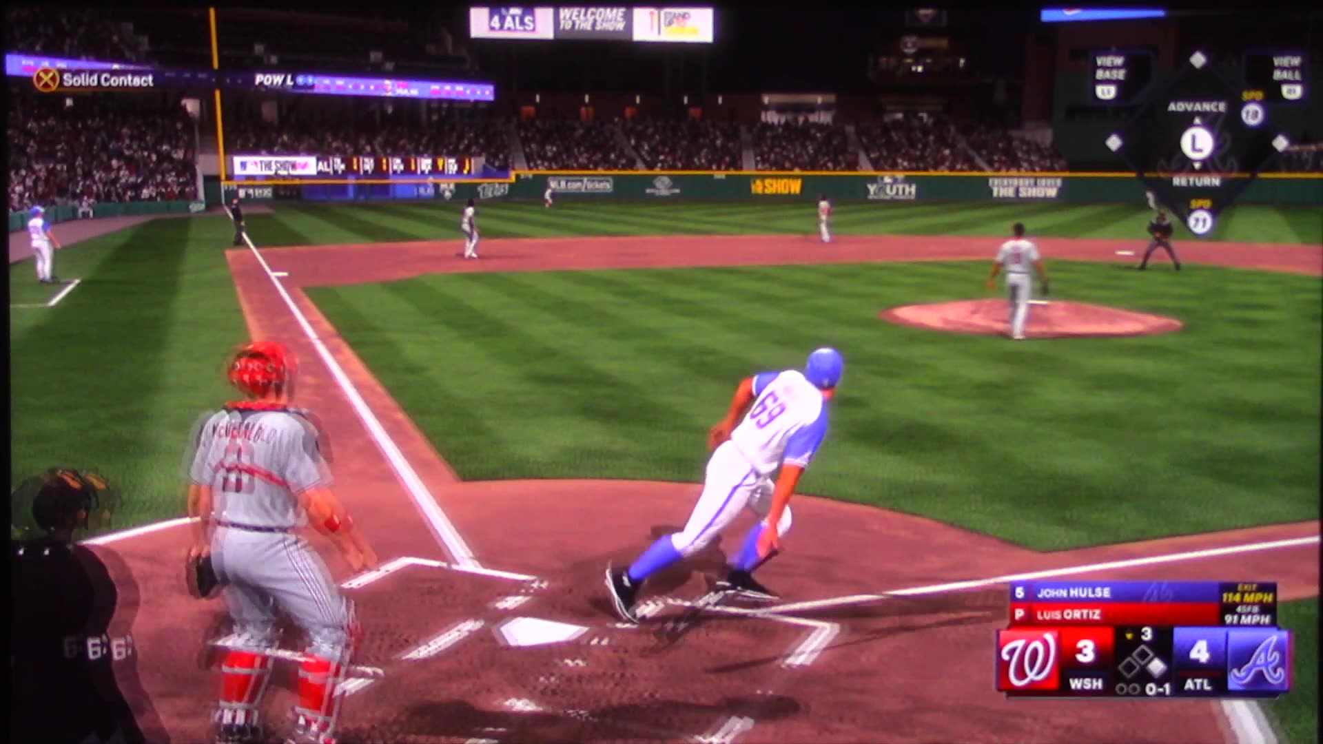 MLB The Show: Atlanta Braves vs Washington Nationals (S17 G148)