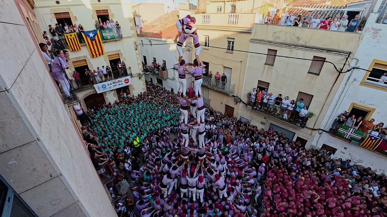 Catalonian Human Tower In Catllar