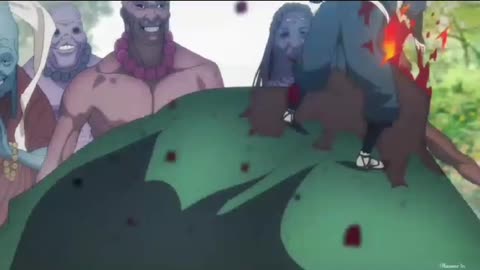 Gabimaru vs monsters