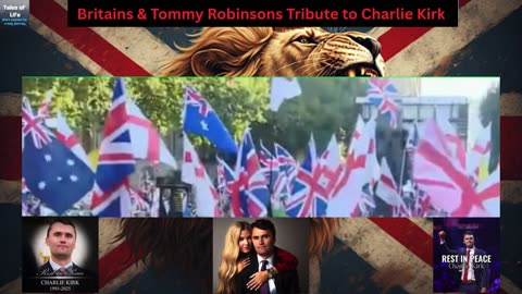 Britains & Tommy Robinsons Tribute to Charlie Kirk