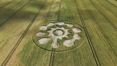 Vol d'agroglyphes à Avebury, Wiltshire, 2025