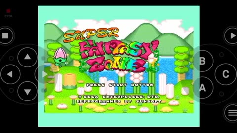 Super Fantasy Zone (Europe) - gameplay Sega Genesis Shoot em up Flying