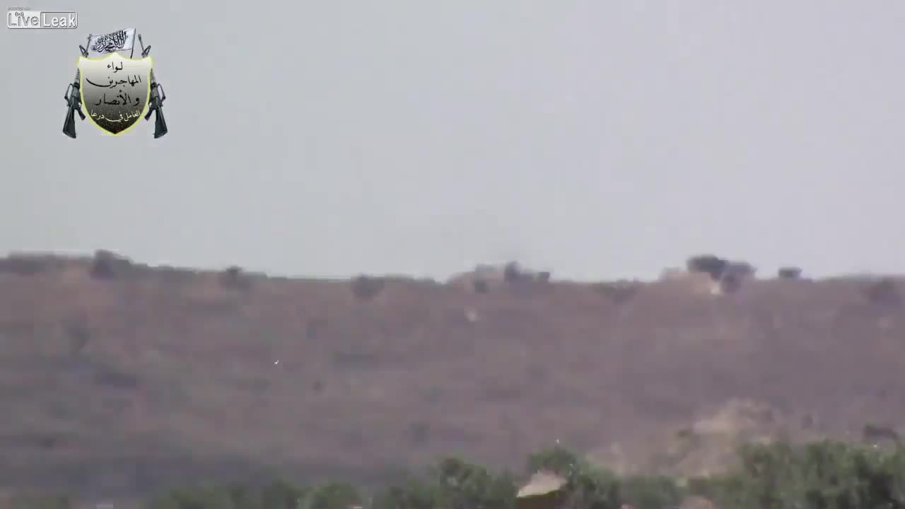 Syrian War HJ-8 vs regime position, hit (FSA) 2013.05.23