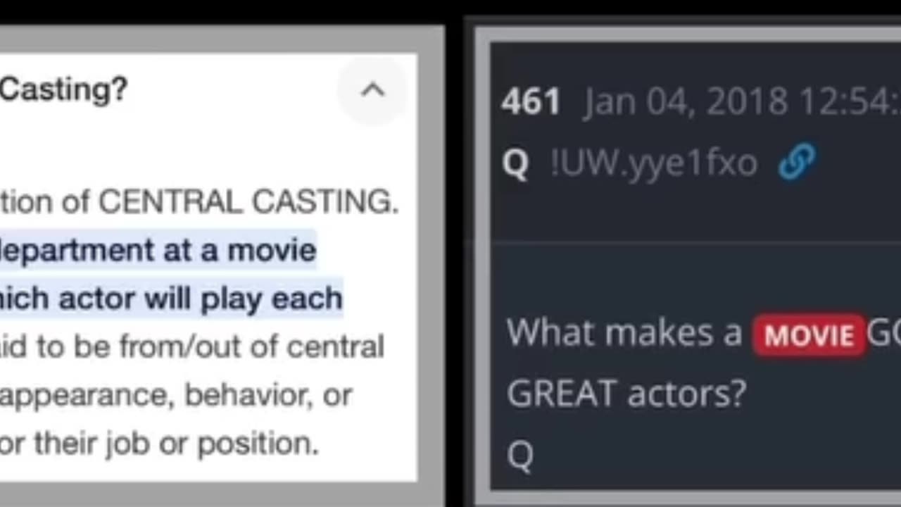 Q Post Repost: 461-1450 Central Casting Part 2