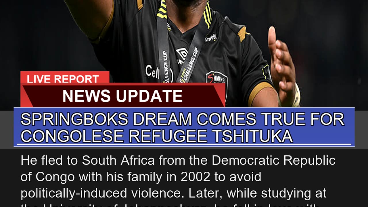 Springboks Dream Comes True for Congolese Refugee