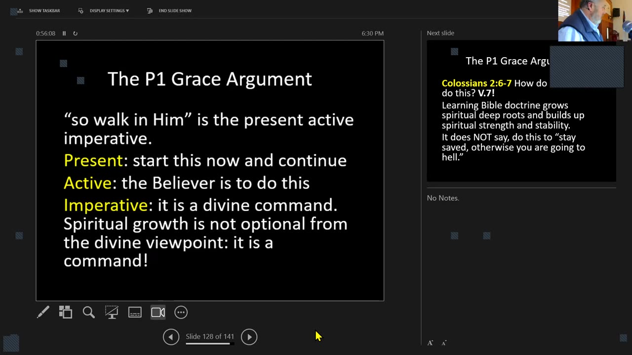 Wednesday April 9, 2025 Foundations 2 Apologetics: Apologetics: Eternal Security (3)