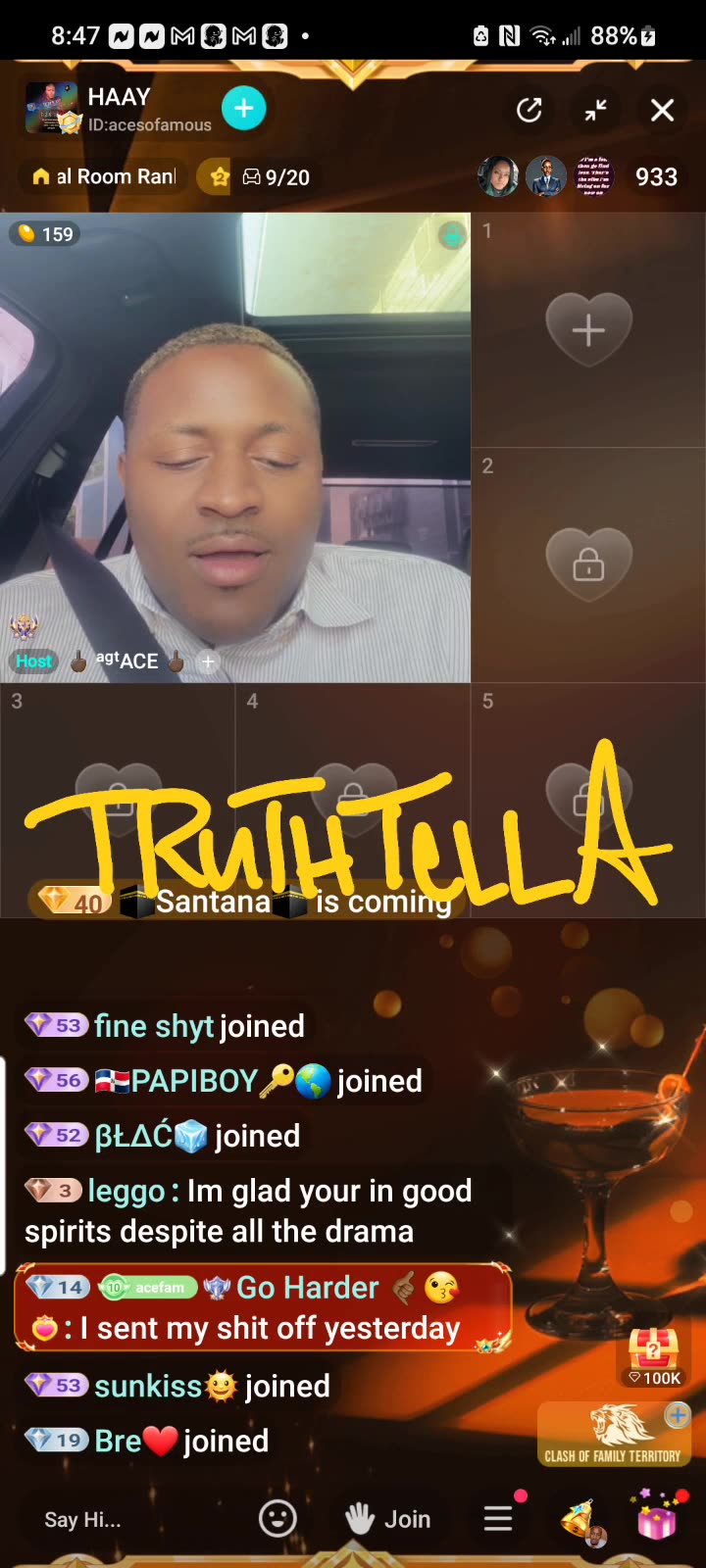 ACESOFAMOUS REPLAYS VIDEO OF HOLLY SAYING SHE WAS BLOCKING HIM & MOMMA ACE