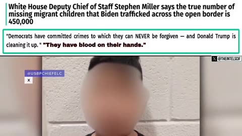 THOUSANDS OF MIGRANT CHILDREN ABUSED DURING THE BIDEN/HARRIS...