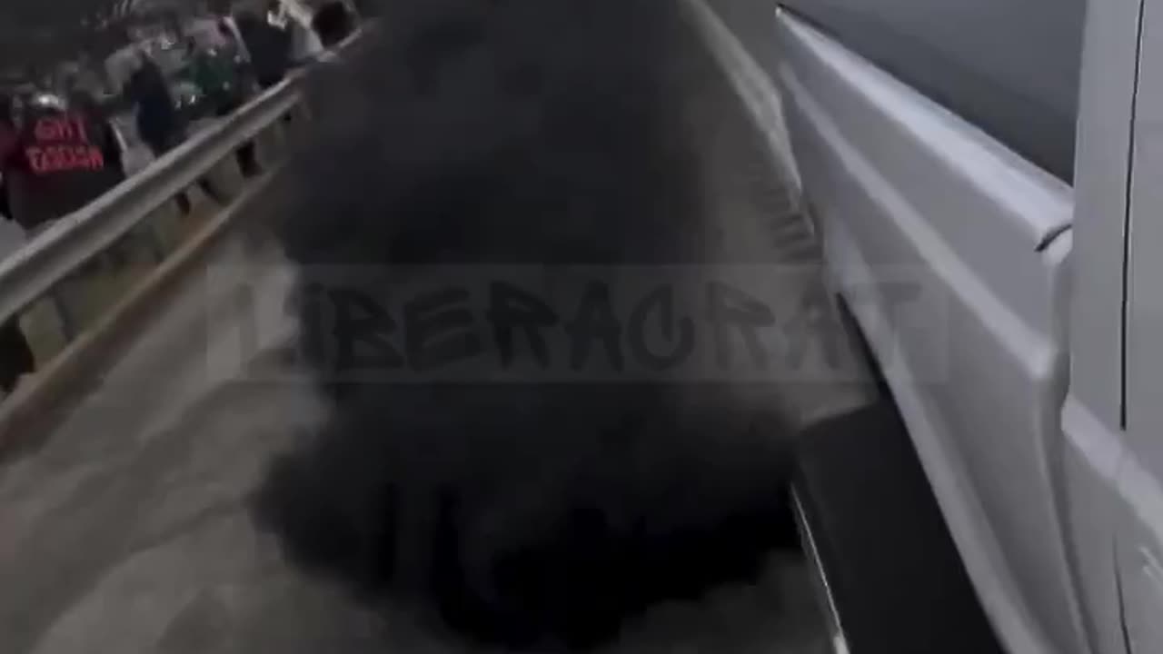 Diesel trucks coal rolling Tesla protestors was not on my 2025 bingo card