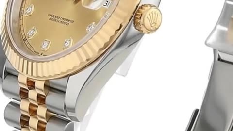 ROLEX DATEJUST DIAMOND CHAMPAGNE ROW JUBILEE WATCH
