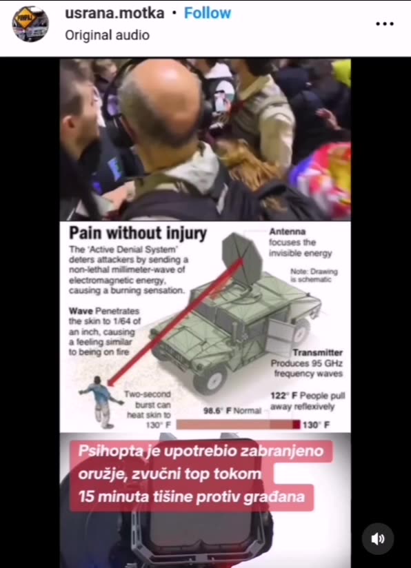 🔥🔥🔥 Belgrad, armaty dźwiękowe...