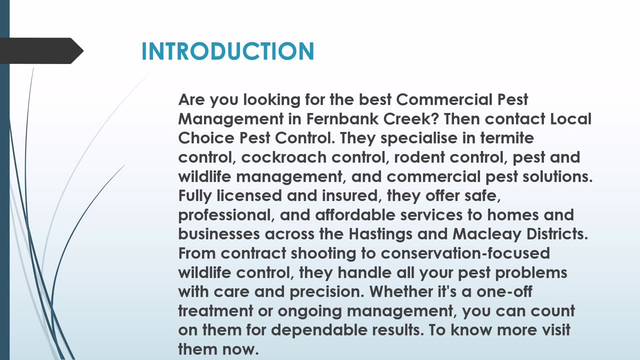 The best Rodents Control in Fernbank Creek.