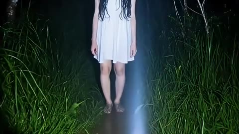 woman in the forest