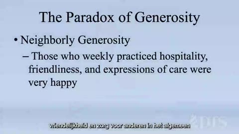 Money Can t Buy Happiness, But Generosity Can - Dr. Jay L Sedwick (Dutch/NL Subs)
