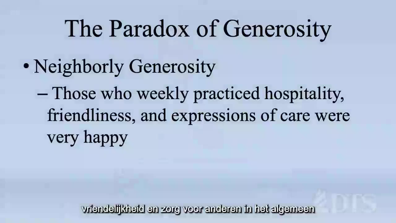 Money Can t Buy Happiness, But Generosity Can - Dr. Jay L Sedwick (Dutch/NL Subs)