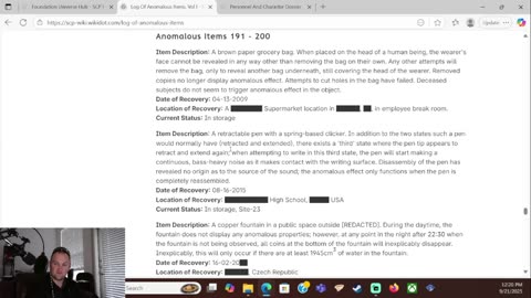 SPC Foundation - Log of Anomalous Items, Vol. 1 (151-200)