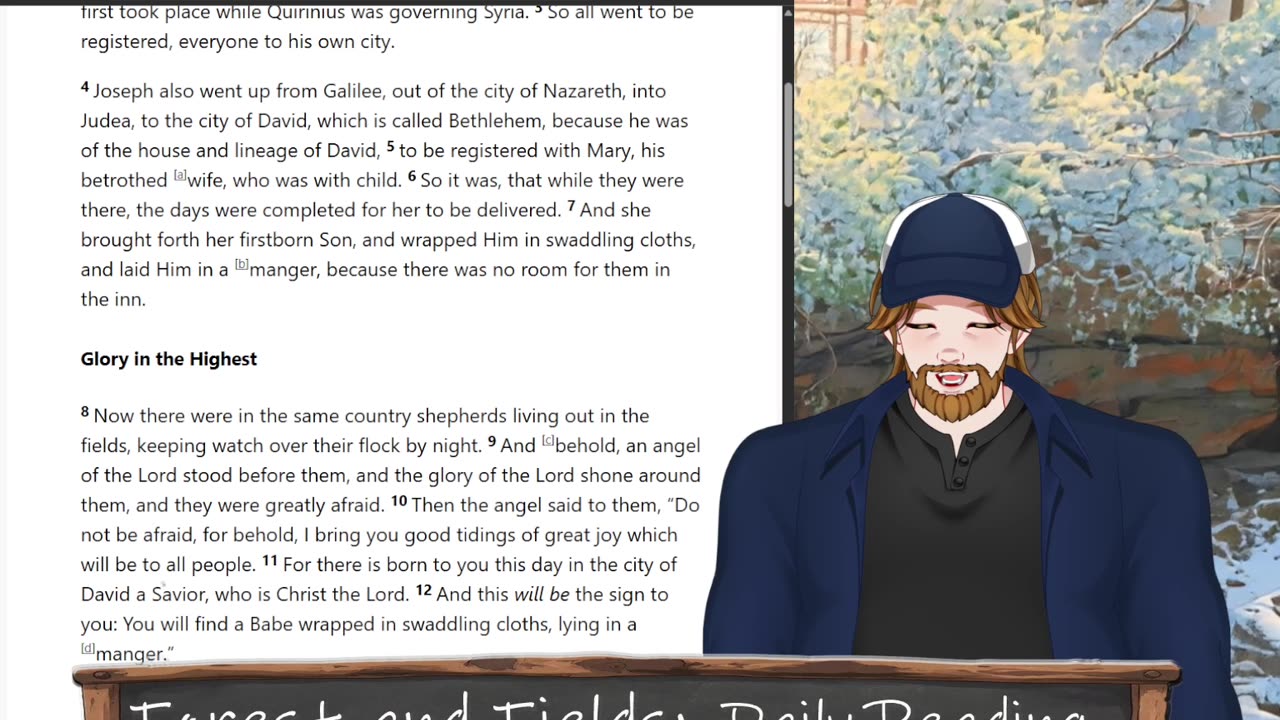 Forest and Fields Daily reading: Luke 2