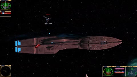 Andorian Imperial Guard Cruiser Engages Insectoid Patrol Ship