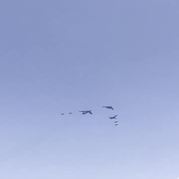 Watch this Miami Beach Flyover on Memorial Day Weekend. B2, B1, F22, F16