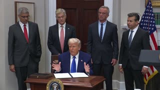 President Trump Holds a Press Conference with the Secretary of Health and Human Services