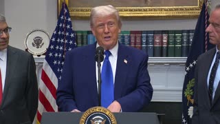 President Trump Holds a Press Conference with the Secretary of Health and Human Services