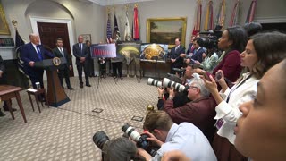 President Trump Holds a Press Conference with the Secretary of Health and Human Services