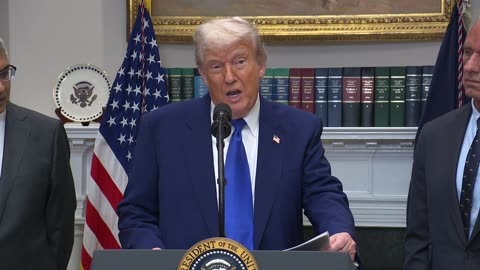 President Trump Holds a Press Conference with the Secretary of Health and Human Services