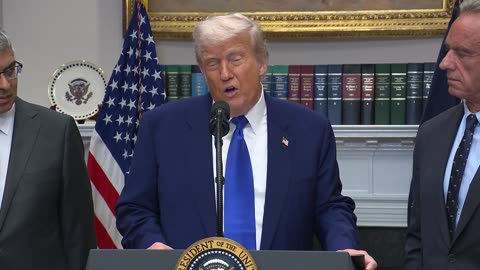 President Trump Holds a Press Conference with the Secretary of Health and Human Services