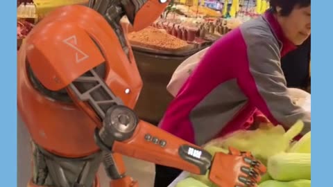 Robot buying corn 🌽