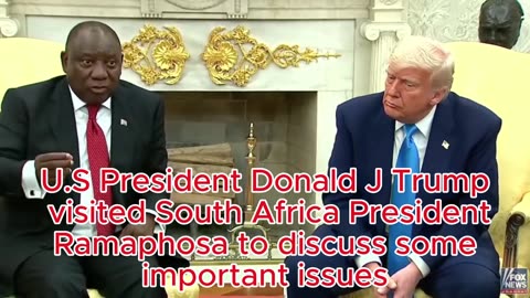 "President Trump Visits South Africa with Shocking Evidoence of Persecution