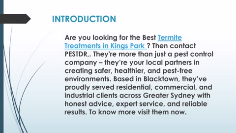 The Best Termite Inspections in Kings Park.