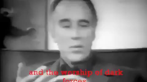 Christopher Lee years ago.The real war is against Satanists