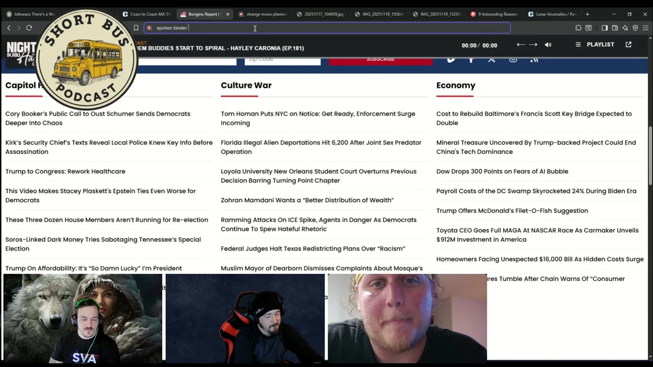 Short Bus Podcast 11/19 - Da Moon and Such