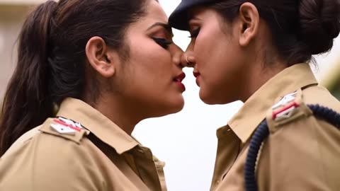 Badge of Love Policewomen in Uniform