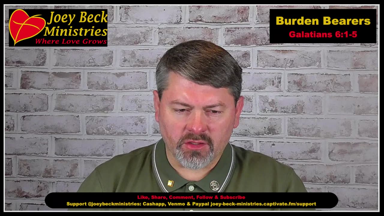 Bear One Another's Burdens