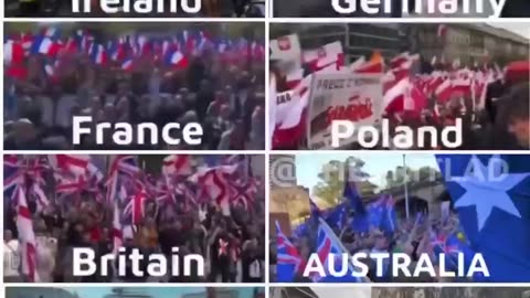 Protests against migration europe