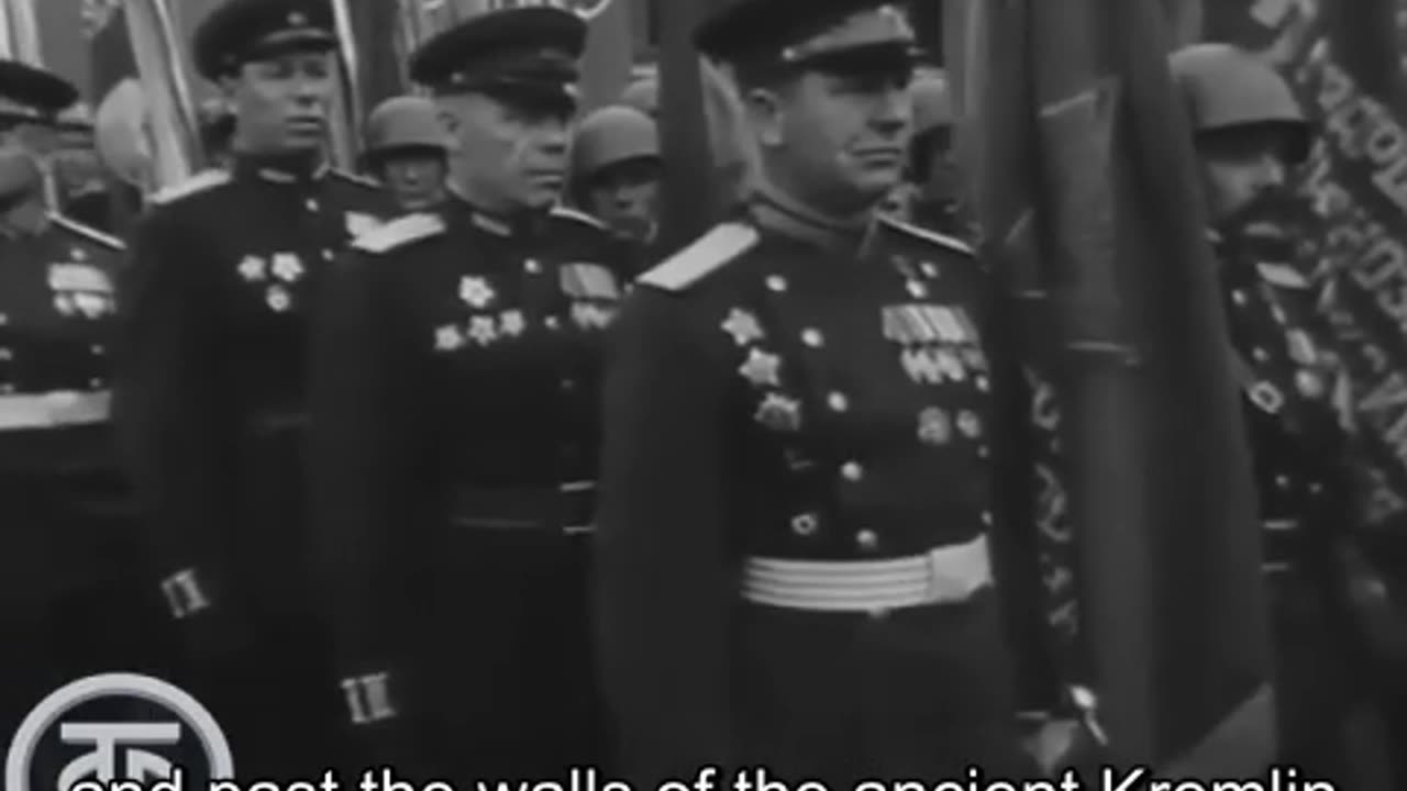 Victory Parade in Moscow on June 24, 1945 - Black and white version