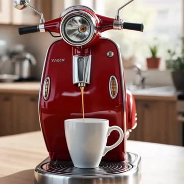 Meet the Most Adorable Coffee Maker Ever! 😍🛵
