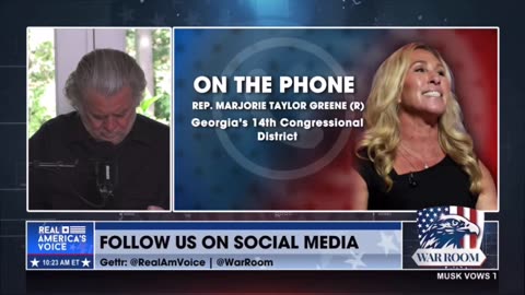 'Oh my God!' MTG shocks Steve Bannon with 'whispers' of Mike Johnson's next bill